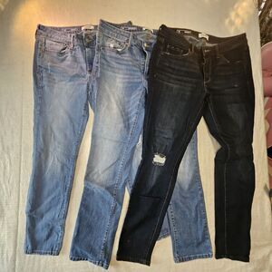Sonoma Women's Jeans Lot Size 10 Blue Dark Blue Denim Excellent Condition